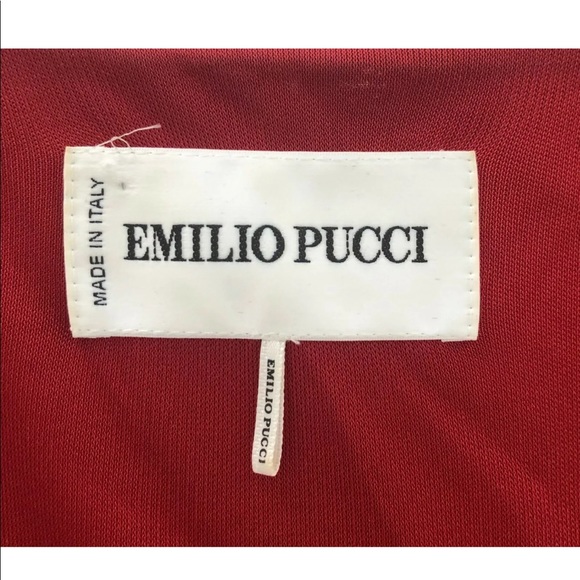 WOMENS PUCCI GOWN IN RED, STRETCH JERSEY SIZE 6 - Picture 3 of 7